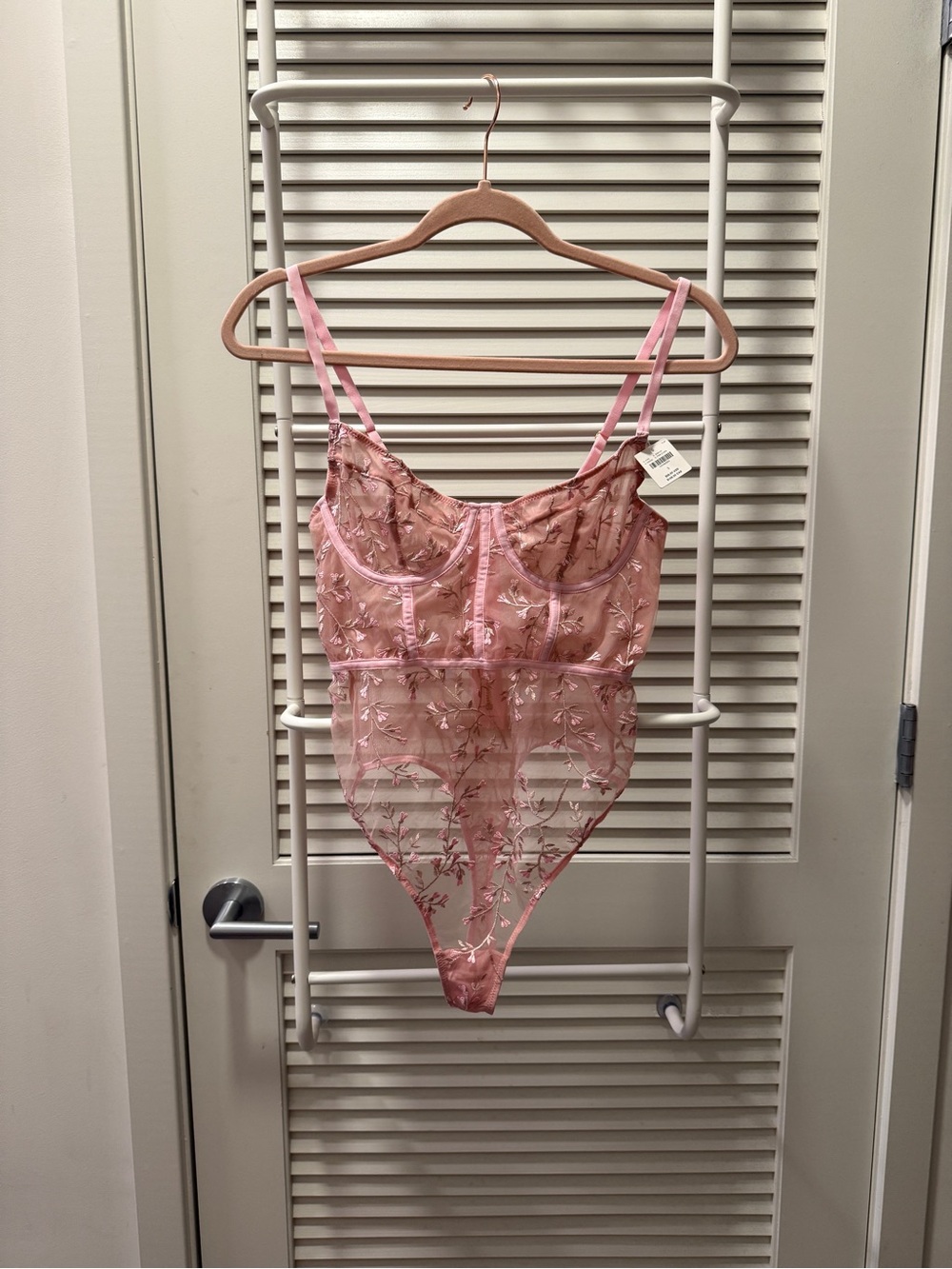ANTHROPOLOGIE FLORA Pink Bodysuit S